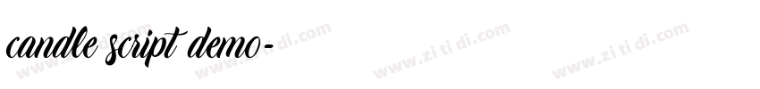 candle script demo字体转换